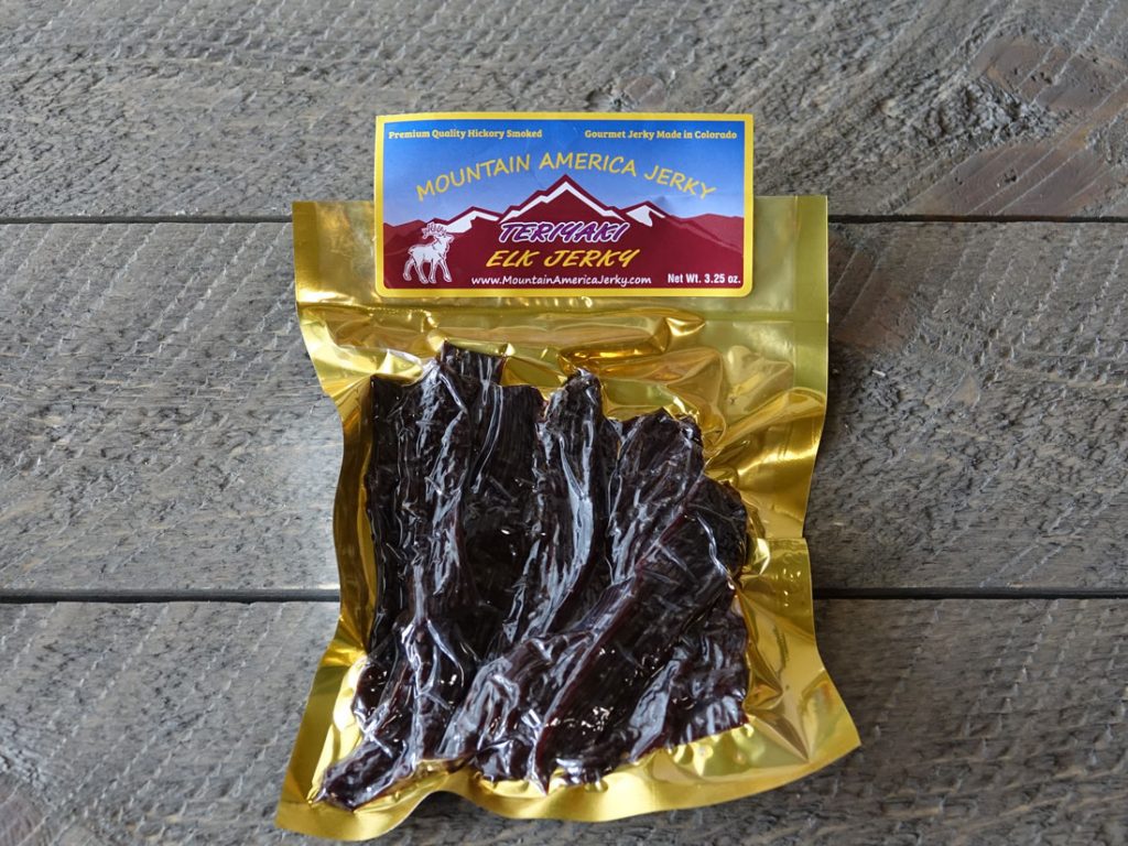 Teriyaki Elk Jerky Mountain America Jerky