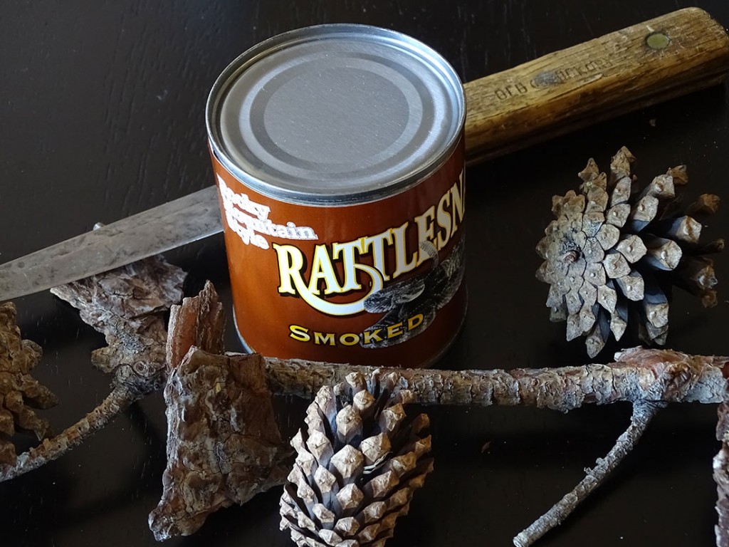 Smoked Rattlesnake Meat (canned product) Mountain America Jerky