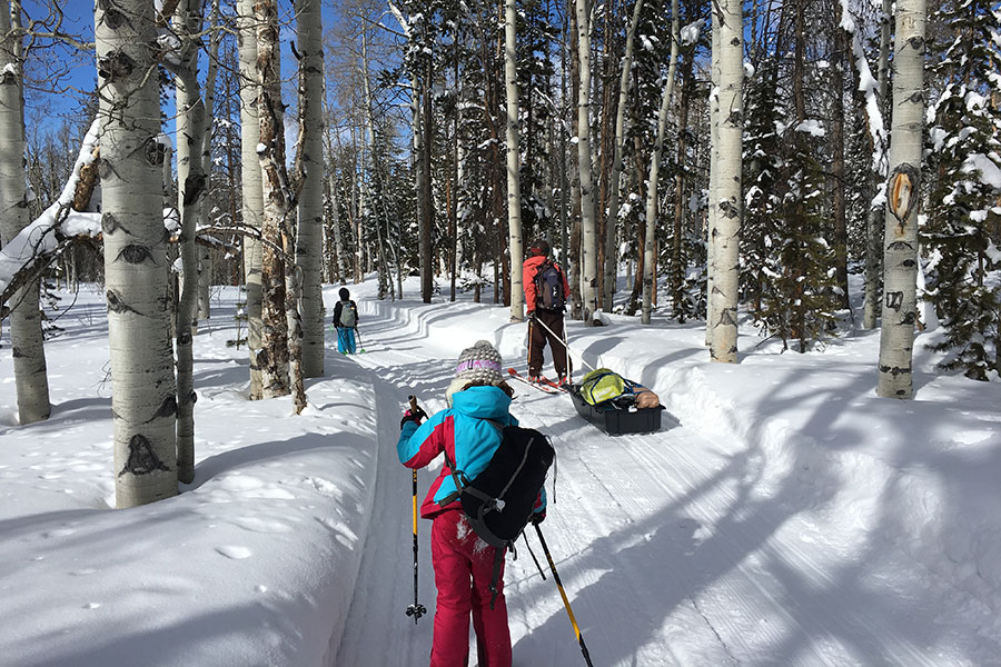 skiing-yurt-camping