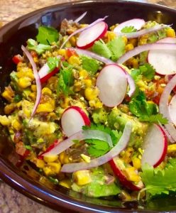 beef jerky and avocado salad 