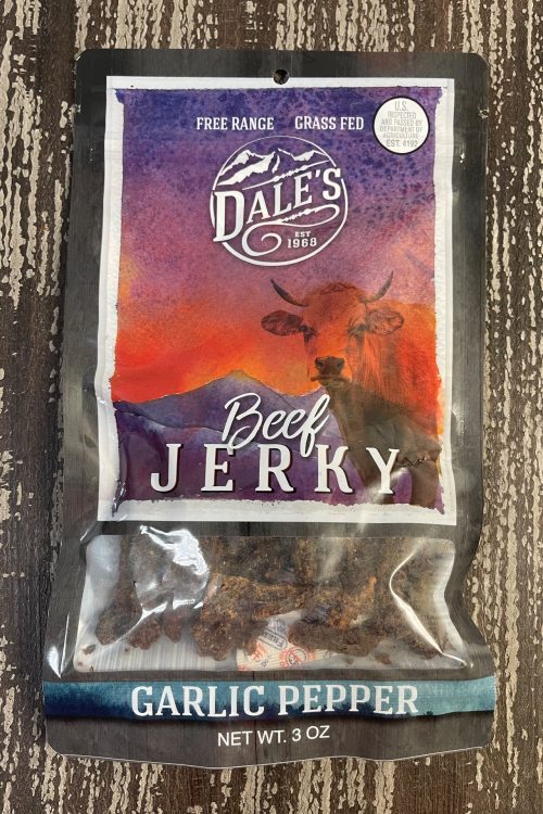 Free-Range Grass-Fed Garlic Pepper Beef Jerky - Mountain America Jerky