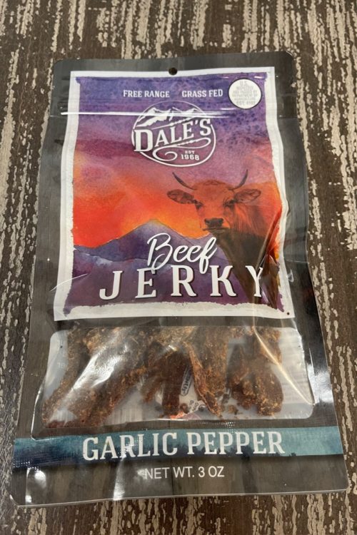 Free Range Grass Fed Garlic Pepper Beef Jerky